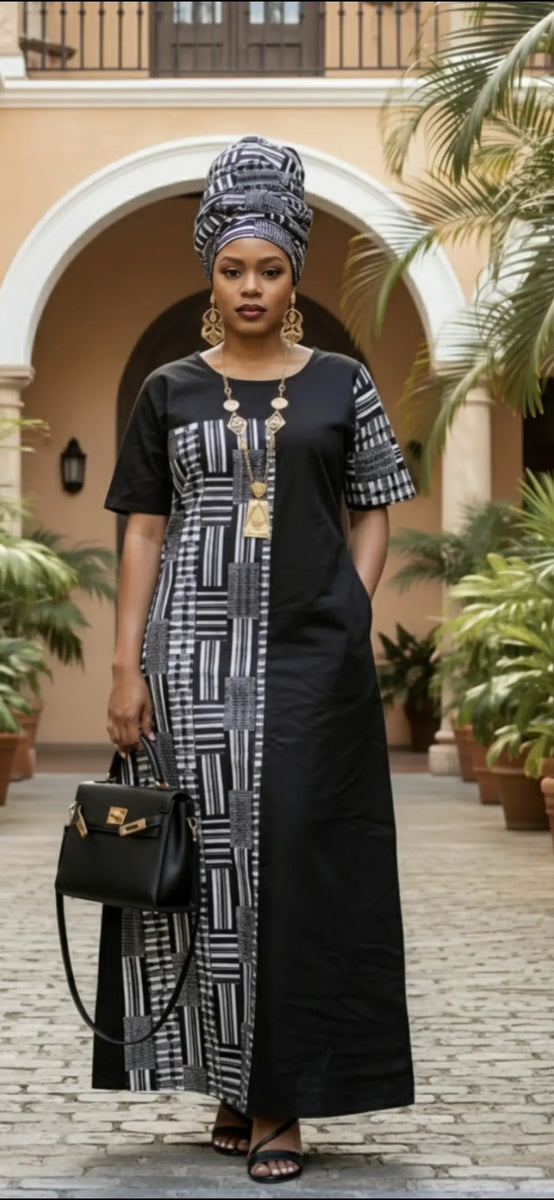 Regina African Print Kente Dress