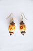 African Wooden Earrings with unique Patterns - DPJ233