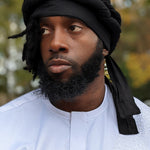 Black Turban Hat for Men - Refined Style | Dupsie's