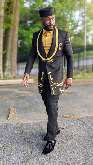 Owolapo Embroidered African Suit for Men - Elevate Style