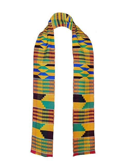 Handwoven African Kente Cloth Sash - Dupsie's