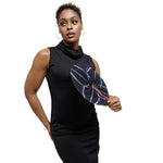 Dupsie's Adjeley Navy-Blue African Print Foldable Hand DPPFNLB