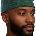 Green African ASO Oke Embroidered Cap | Traditional Nigerian Men’s Hat | Weddings | Celebratons