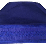 Blue African ASO Oke Embroidered Cap | Traditional Nigerian Men’s Hat | Weddings | Celebratons