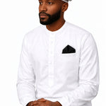 Grey Embroidered Aso Oke Hat for Men - Traditional Yoruba Fila | Dupsie's African Fashion DPH675 | Aso Ebi | Dupsie's by Dupsie's African Fashion