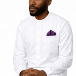 Purple African ASO Oke Embroidered Cap | Traditional Nigerian Men’s Hat | Weddings | Celebratons