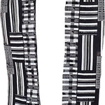 Dupsie's Otumfuo Black and White Kente African Print Stole/Sash-Made with Pride in Africa Perfect for Black History Celebrations, Events, and Cultural Showcases, Choir, Clergy, Church, Schools and more DPB0795S