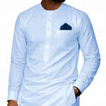 Navy Blue African ASO Oke Embroidered Cap | Traditional Nigerian Men’s Hat | Weddings | Celebratons