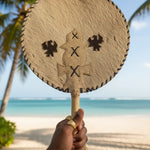 Cow Skin African fan-DPAF3304 by Dupsies