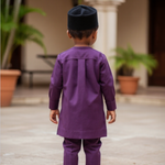 Back view African senator suit for boys by Dupsie's African clothing