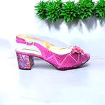 Fuchsia Italian shoe and bag set Dupsie's