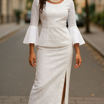 African lace top skirt satin Dupsie's