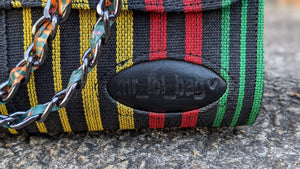 handmade striped Adetayo African handwoven Aso Oke handbag-DPAHB345