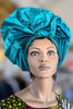 Dupsie's Teal Chinasa African Autogele Ready Gele Head Wrap Crown Headtie Hat DPASGTB5