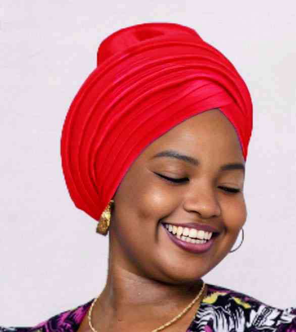 Red Turban African Clothing 