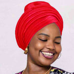 Red Turban African Clothing 