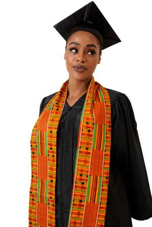 Kente African Print Graduation Stole/Sash-DP0795S1 - Dupsie's African Kente African Print Graduation Stole/Sash-DP0795S1 - Dupsie's African