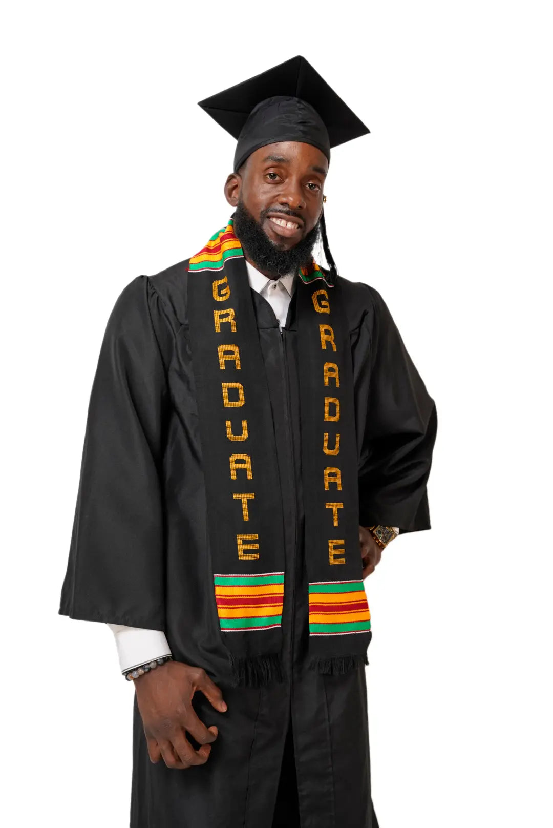 Dupsie's GRADUATE Kente Cloth Graduation Stole Sash DPS268 - Dupsie's Dupsie's African Fashion Dupsie's GRADUATE Kente Cloth Graduation Stole Sash DPS268 - Dupsie's Dupsie's African Fashion