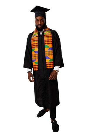 Kente Hand Woven Kente Cloth Graduation Stole / Sash DPKS200S