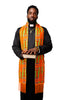 Kente African Print Church Clergy Pastor Choir Stole/Sash with Fringes DPC0795S