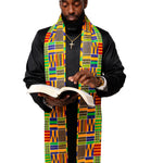 Dupsie's Ahenfo Kente African Print Sash with Fringes DPC4075S