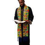 Dupsie's Ahenfo Kente African Print Sash with Fringes DPC4075S