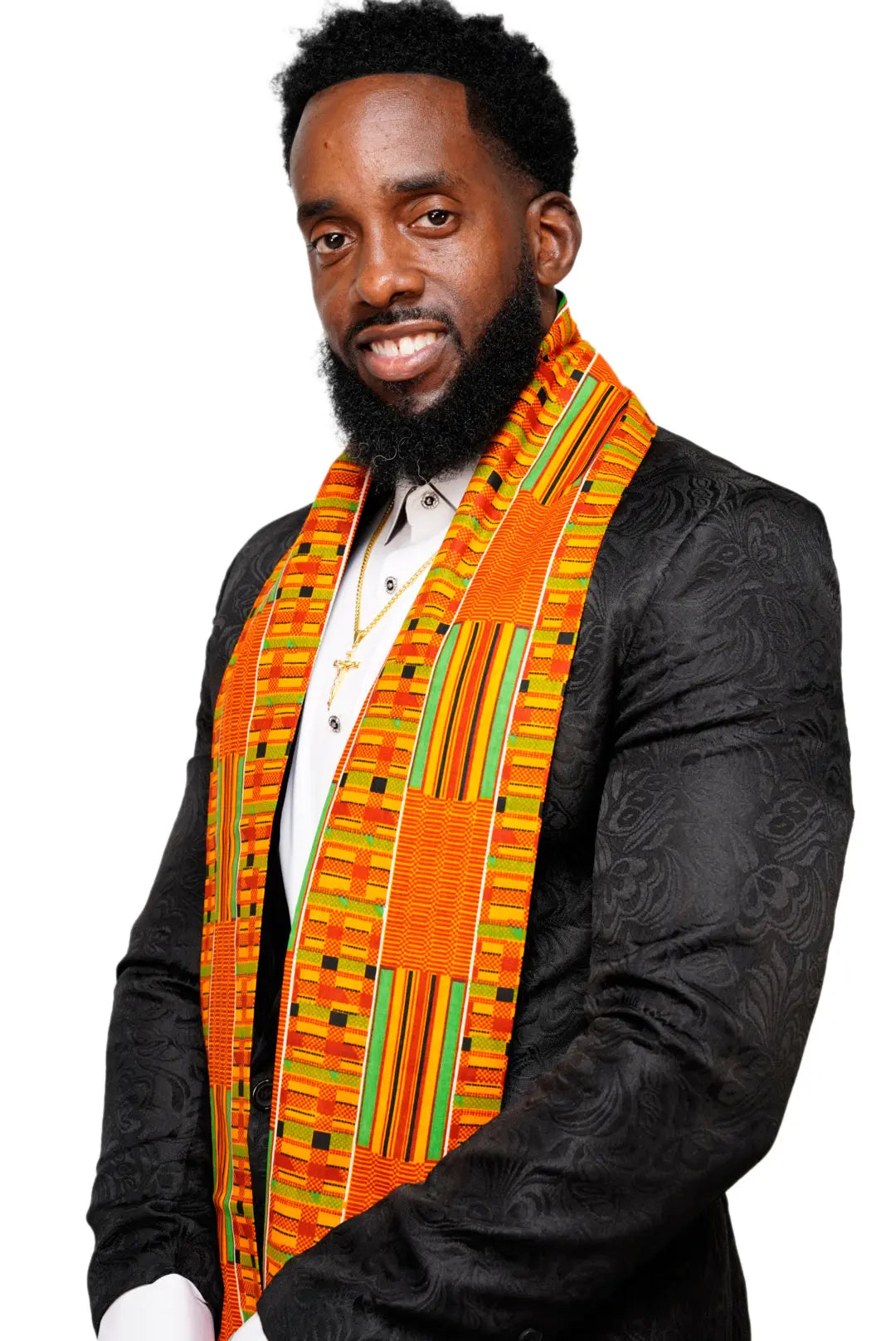 Orecchini cerchio panno di Kente - Italia Orecchini cerchio panno di Kente - Italia