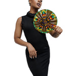 Kofina African Print Kente hot flash fan-DPPF309