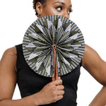 Anan African Kente Print Hot-flash Fan-DPPF312