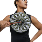 Anan African Kente Print Hot-flash Fan-DPPF312