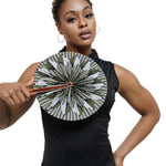 Anan African Kente Print Hot-flash Fan-DPPF312