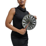 Anan African Kente Print Hot-flash Fan-DPPF312