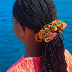 Dupsie's Ayanna Kente African Print Scrunchie hair tie DPSCR3227