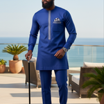 Stylish Royal Blue African Clothing for Men – Oluo Collection
