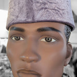 Dupsie's Grey Nigerian Nebula Velvet African Hat DPH610