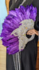 Dupsie's Zuwena Majesty Royal Purple Nigerian African Wedding Feather Fan DPFFPS49