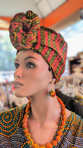 Dupsie's Zaraa African Print Ankara Kitenge Head Wrap DPZGBGH