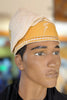 Dupsie's Oju Aye Off-White and Gold Embroidered Aso Oke Kufi Cap  Hat DPHAWG11
