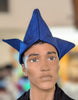 Dupsie's Royal Blue Aso Oke Abeti-Aja Akinrinola Kufi Cap Hat DPHARBAJ1