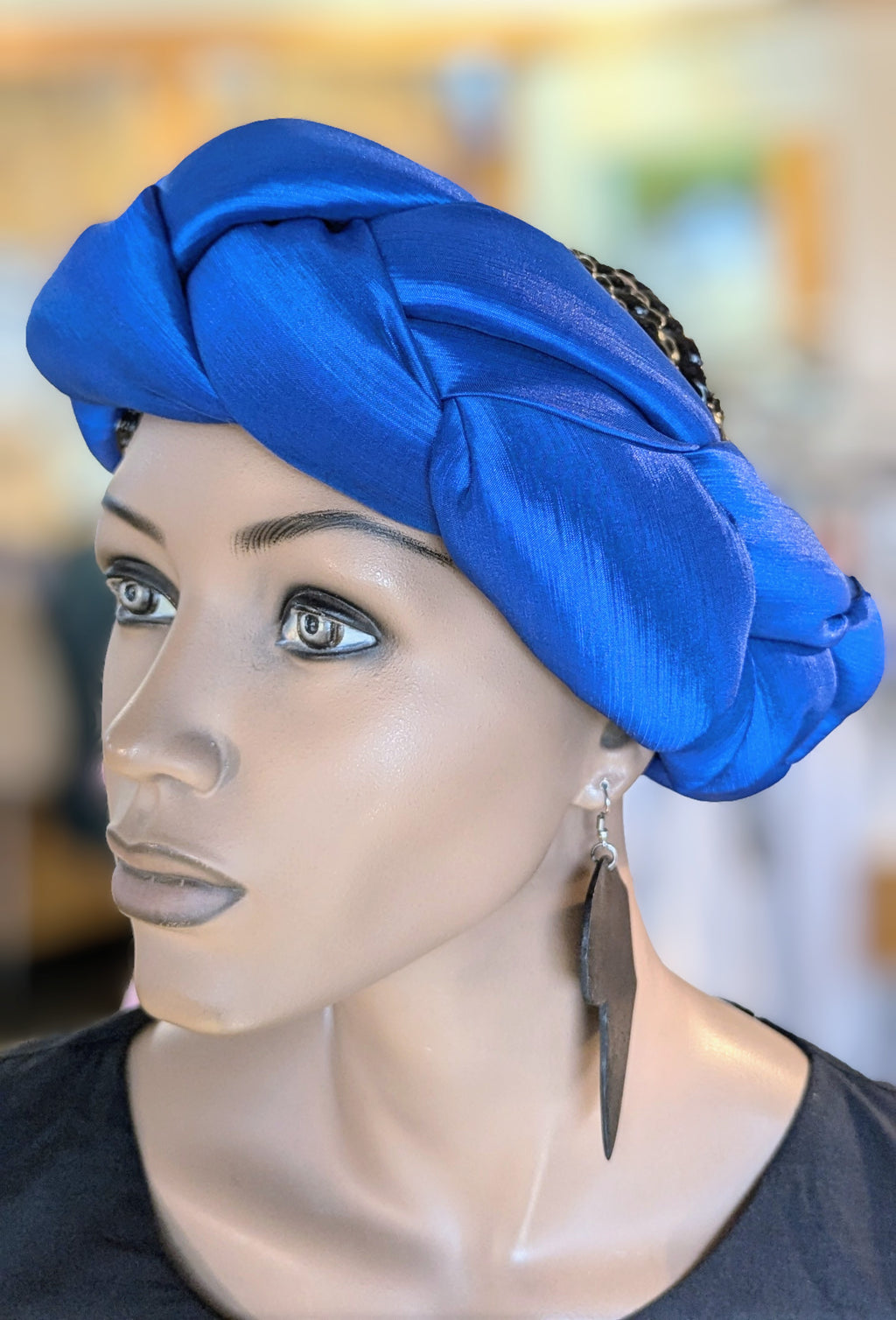 Dupsie's Akilah Blue African Headband DPWAH22