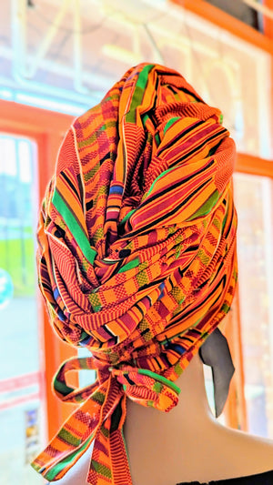 African fashion Kente head wrap