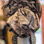 Coffee-Brown Nigerian African Head tie Autogele hat