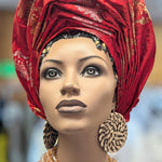 Dupsie's Adunni Crown ready Gele Autogele Pre-tied head wrap hat DPAGRSG39