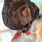 Brown Autogele Ready Gele African clothing