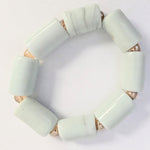 Dupsie's Orinayo" African Ivory-Colored Elastic Bead Bracelet DPABBI5