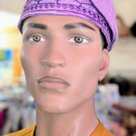 Lilac Purple African hat men dupsies