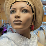 Dupsie's Olajumoke African Aso Oke Autogele Crown Head Wrap Hat DPAGAT33