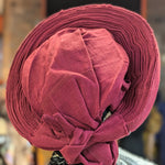 Burgundy African Autogele head wrap hat Dupsies