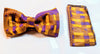 Dupsie's Ato Purple and Gold African Kente Print Bow tie DP252B