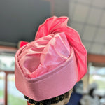 African cap head wrap hat Dupsies pink